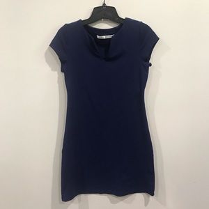 {Susana Monaco} Navy V Neck Bodycon Mini Dress